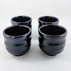 Cups Black Set Of 4 Small